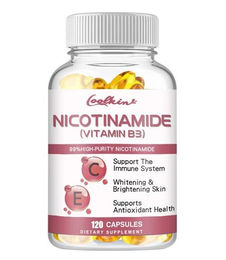 Coolkin Vitamin-Kombination mit Nicotinamid Vitamin B3, Vitamin C und Vitamin E, 120 Kapseln für Erwachsene – Bild 1 von 1