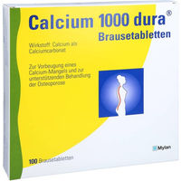 Produktbild von Cooper Consumer Health Calcium 1000 Dura Brausetabletten mit Calcium Carbonat für Schwangere und Stillende 100 Stück