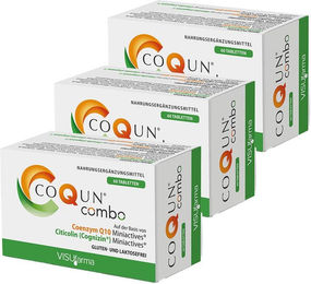 COQUN combo Ubiquinon Tabletten von VISUfarma B.V. glutenfrei und laktosefrei 180 Stück – Bild 1 von 1
