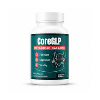 Produktbild von CoreGLP Nahrungsergänzungsmittel mit Cranberry-Fruchtextrakt und Grüntee-Blattextrakt – 60 Kapseln – Pflanzlicher Ursprung – Für Erwachsene