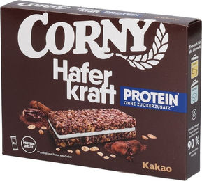 CORNY Haferkraft Proteinriegel Kakao 120 g – Bild 1 von 3