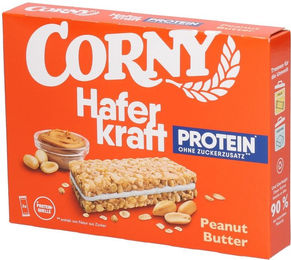 CORNY Haferkraft Proteinriegel Peanut Butter 120 g – Bild 1 von 2