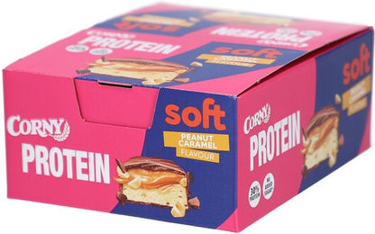 Corny Protein Riegel Soft Chocolate Peanut Caramel ohne Zusatzstoffe – Bild 1 von 2