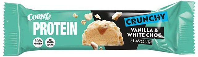 CORNY Protein Riegel Vanille und White Chocolate zuckerfrei – Bild 1 von 3