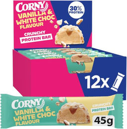 Corny Protein Riegel Vanille zuckerfrei 12 x 45 g – Bild 1 von 6