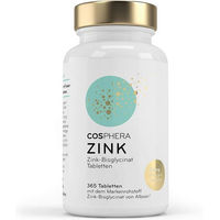 Produktbild von Cosphera Zink Bisglycinat Tabletten vegan ohne Zusatzstoffe