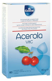 Cosval Acerola Vitamin C Brausetabletten mit Kräuter-Komplex 80 Stück – Bild 1 von 1