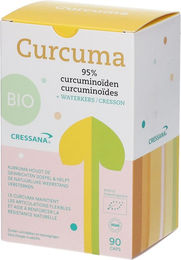 Cressana Curcuma Kapseln mit 95% Curcuminoiden Extrakt Bio Vegan ohne Zusatzstoffe 60 Stück – Bild 1 von 1