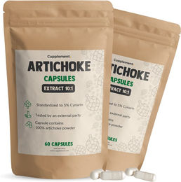 Cupplement Artischocken Extrakt Kapseln 500mg Vegan Vegetarisch Kombipack – Bild 1 von 1