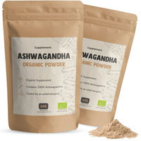 Produktbild von Cupplement Ashwagandha Bio Pulver Kombipack vegan und ohne Zusatzstoffe