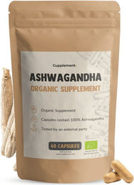 Cupplement Ashwagandha Kapseln 500 mg Bio Vegan Vegetarisch ohne Zusatzstoffe 60 Stück – Bild 1 von 1