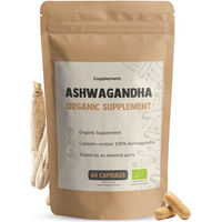 Produktbild von Cupplement Ashwagandha Kapseln 500 mg Bio Vegan Vegetarisch ohne Zusatzstoffe 60 Stück