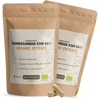 Produktbild von Cupplement Ashwagandha KSM-66 Kapseln 500 mg Bio Vegan ohne Zusatzstoffe