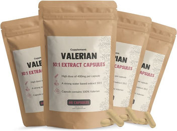 Cupplement Baldrian Extrakt Kapseln 400 mg Vegan – Bild 1 von 6