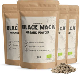Cupplement Bio Schwarzes Maca Pulver Vegan und Vegetarisch – Bild 1 von 1