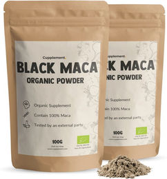 Cupplement Bio Schwarzes Maca Pulver Vegan und Vegetarisch Kombipack – Bild 1 von 1