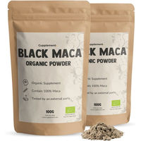 Produktbild von Cupplement Bio Schwarzes Maca Pulver Vegan und Vegetarisch Kombipack