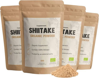 Cupplement Bio Shiitake Pulver vegan und ohne Zusatzstoffe – Bild 1 von 1