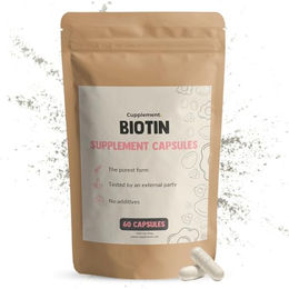 Cupplement Biotin Vitamin B8 Kapseln 10.000 mcg Vegan ohne Zusatzstoffe 60 Kapseln – Bild 1 von 5