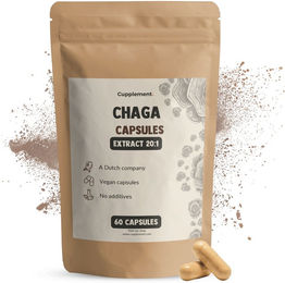 Cupplement Chaga Extrakt Kapseln 400 mg ohne Zusatzstoffe 60 Stück – Bild 1 von 1