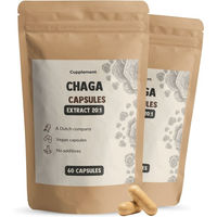Produktbild von Cupplement Chaga-Extrakt Kapseln 400 mg vegan ohne Zusatzstoffe 120 Kapseln