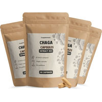 Produktbild von Cupplement Chaga-Extrakt Kapseln 400 mg vegan ohne Zusatzstoffe 240 Kapseln