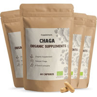 Produktbild von Cupplement Chaga Kapseln Bio Vegan ohne Zusatzstoffe 500 mg Multipack