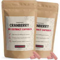 Produktbild von Cupplement Cranberry Extrakt Kapseln ohne Zusatzstoffe 120 Stück Kombipack