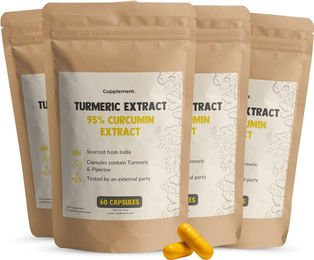 Cupplement Curcumin 95% Extrakt Kapseln 500 mg vegan und vegetarisch 240 Stück – Bild 1 von 1