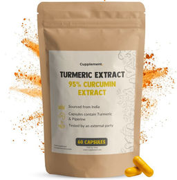 Cupplement Curcumin 95% Extrakt Kapseln 500 mg vegan und vegetarisch 60 Stück – Bild 1 von 1