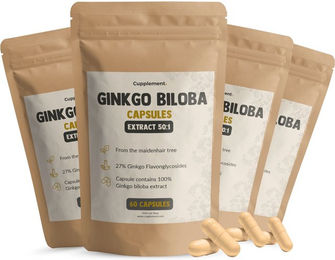 Cupplement Ginkgo Biloba Kapseln 100 mg vegan und vegetarisch ohne Zusatzstoffe 240 Stück – Bild 1 von 1