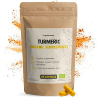 Produktbild von Cupplement Kurkuma Extrakt Bio Kapseln vegan und vegetarisch 60 Stück