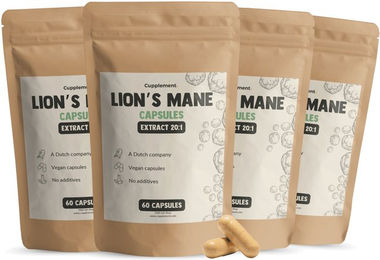 Cupplement Lion's Mane Löwenmähne Extrakt Kapseln vegan 400 mg 240 Stück – Bild 1 von 1