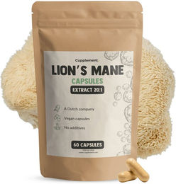Cupplement Lion's Mane Löwenmähne Extrakt Kapseln vegan ohne Zusatzstoffe 60 Stück – Bild 1 von 1