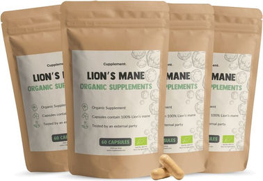 Cupplement Lion's Mane Löwenmähne Kapseln vegan ohne Zusatzstoffe – Bild 1 von 1