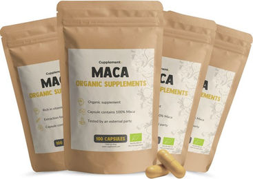 Cupplement Maca Kapseln Bio vegan vegetarisch 400 mg – Bild 1 von 1