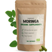 Produktbild von Cupplement Moringa Kapseln Bio 500 mg 180 Stück Vegan und ohne Zusatzstoffe