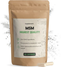 Cupplement MSM Kapseln 500 mg vegan ohne Zusatzstoffe 60 Stück – Bild 1 von 1
