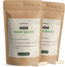 Cupplement MSM Kapseln 500 mg vegan und ohne Zusatzstoffe Kombipack – Bild 1 von 1