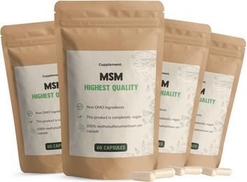 Cupplement MSM Kapseln 500 mg vegan vegetarisch ohne Zusatzstoffe Multipack – Bild 1 von 1