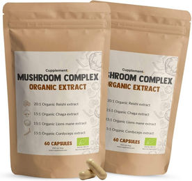 Cupplement Pilzkomplex und Kräuter-Komplex Bio Kapseln Vegan 120 Stück – Bild 1 von 1