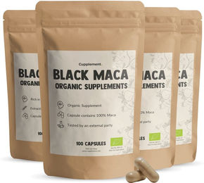Cupplement Schwarze Maca Kapseln Bio Vegan Vegetarisch 400 mg – Bild 1 von 1