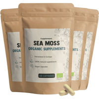 Produktbild von Cupplement Sea Moss Kapseln Bio 500 mg Vegan ohne Zusatzstoffe Multipack