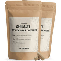 Produktbild von Cupplement Shilajit Extrakt Kapseln mit 50% Fulvinsäure vegan und vegetarisch ohne Zusatzstoffe