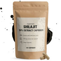 Produktbild von Cupplement Shilajit Extrakt mit 50% Fulvinsäure Kapseln vegan und ohne Zusatzstoffe 60 Stück