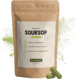 Cupplement Soursop Guanabana Extrakt 500 mg Kapseln vegan glutenfrei 60 Stück – Bild 1 von 1