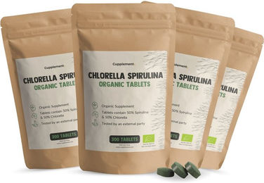 Cupplement Spirulina Chlorella Superfood-Mischung Bio Tabletten Vegan Vegetarisch 1200 Stück – Bild 1 von 1