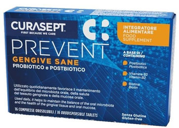 Curasept Prevent Orosolubile Tabletten mit Schmelzfilm 16 Stück glutenfrei – Bild 1 von 1