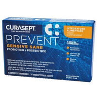Produktbild von Curasept Prevent Orosolubile Tabletten mit Schmelzfilm 16 Stück glutenfrei