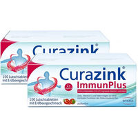 Produktbild von Curazink Immunplus Lutschtabletten vegan zuckerfrei glutenfrei laktosefrei ohne Zusatzstoffe